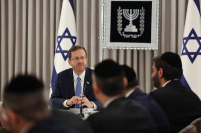 הנשיא הרצוג עם נציגי ש"ס וההקלטה