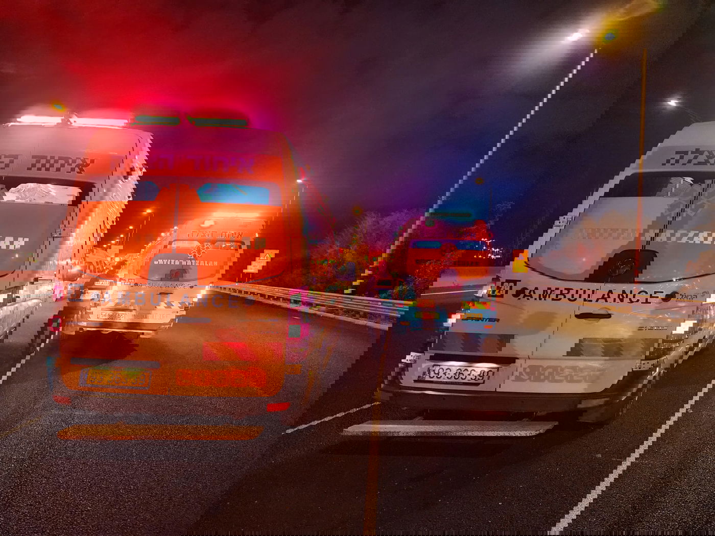 שמונה נשים נפצעו בינוני וקל בתאונה בכביש 1