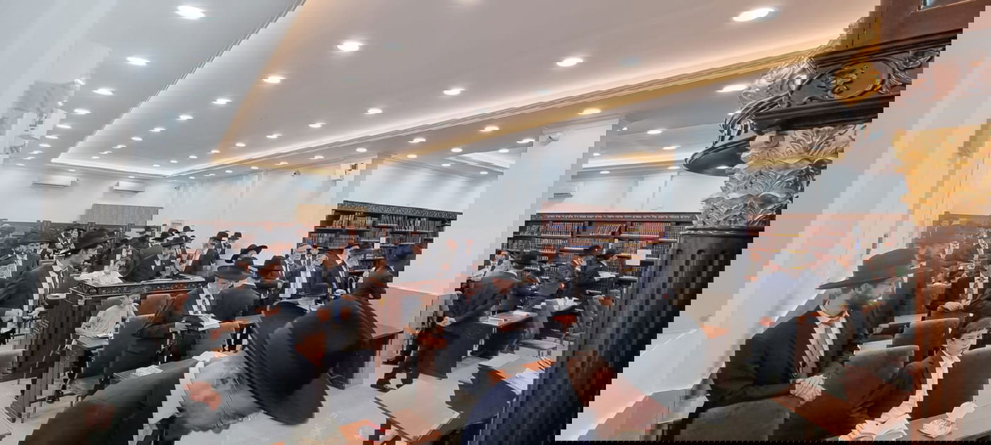 בערב שבת: הגר"נ בן שמעון חנך בית מדרש בבני ברק