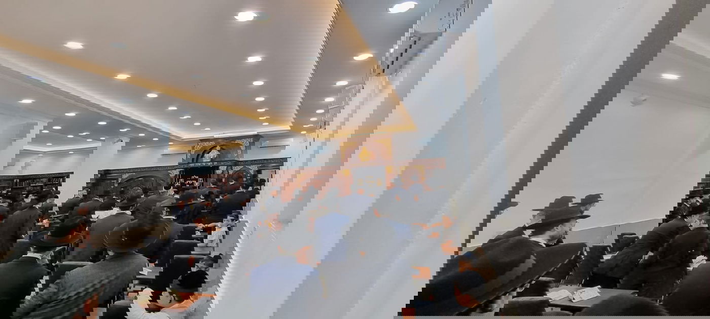 בערב שבת: הגר"נ בן שמעון חנך בית מדרש בבני ברק