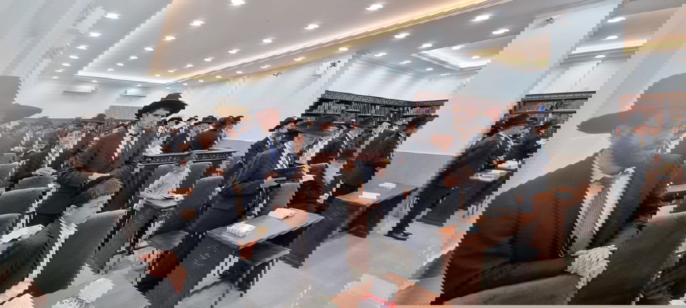 בערב שבת: הגר"נ בן שמעון חנך בית מדרש בבני ברק