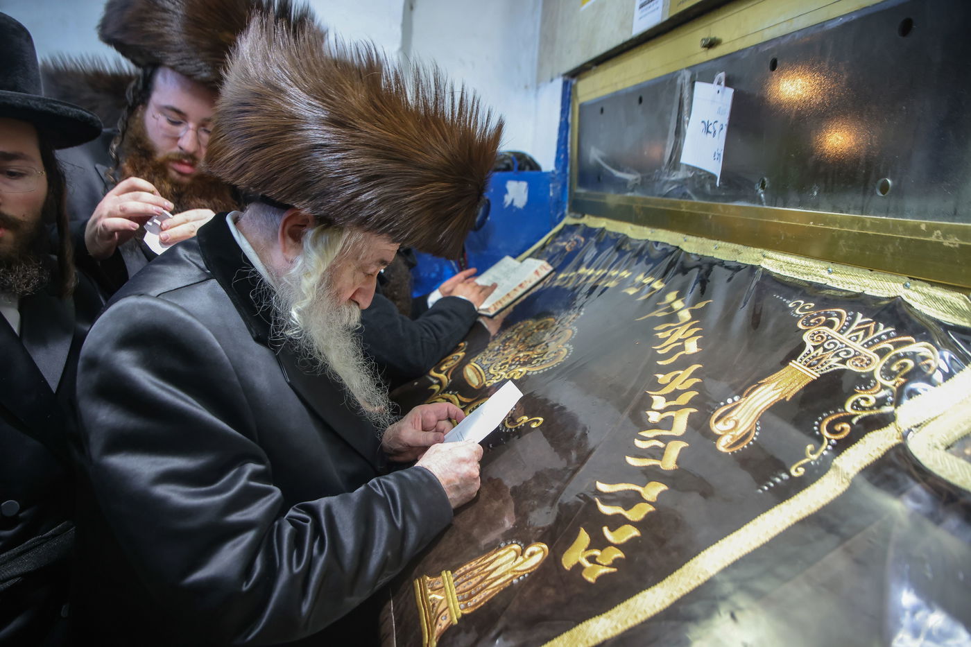 הרבי מטשרנוביל ארה"ב בביקור בצפת ובמירון