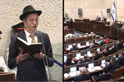 בטקס חגיגי במליאה: הכנסת החדשה הושבעה - הניצול החרדי ממומבאי קרא תהלים