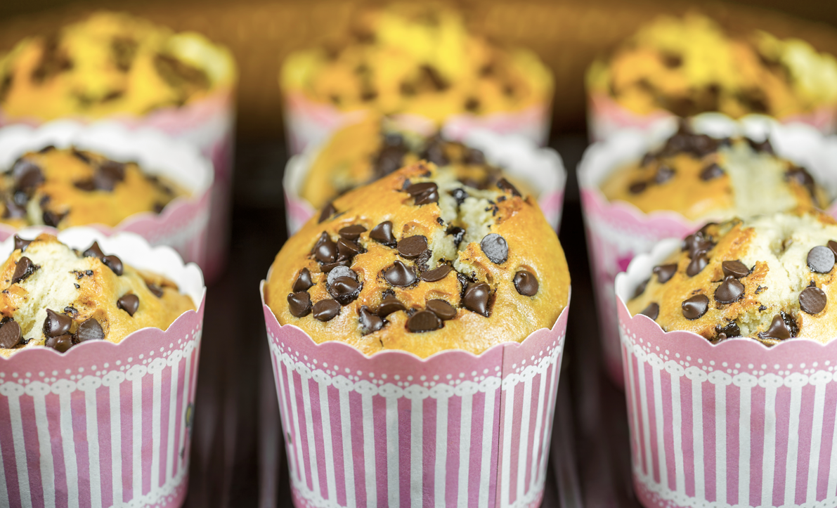 מאפינס שוקולד צ'יפס עם 45 קלוריות בלבד