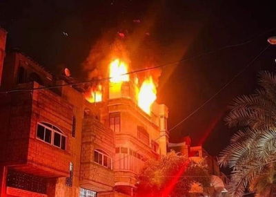 השריפה בעזה