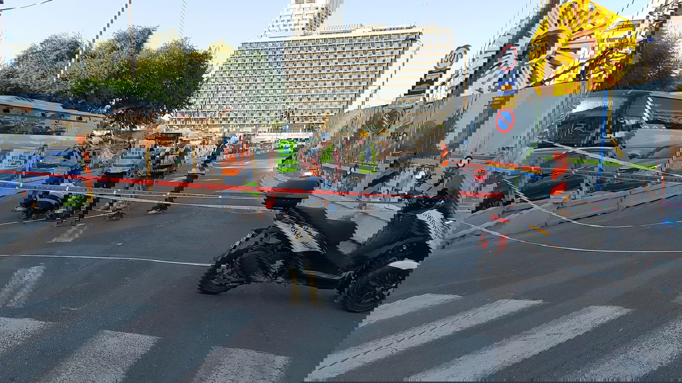 הבולען שנפער היום בתל אביב