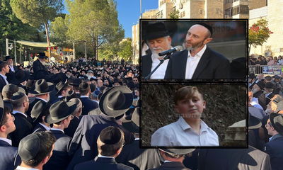 מסע הלוויה | בתמונות, האב שיבל"א ובנו שנרצח