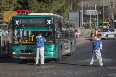 תחנת האוטובוס שבה היה הפיגוע