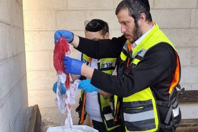 ציצית מוכתמת בדם של בחור הישיבה שנרצח בפיגוע הי"ד