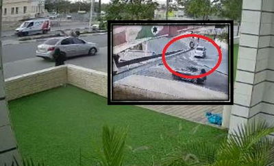 תיעוד התאונה בבאר שבע