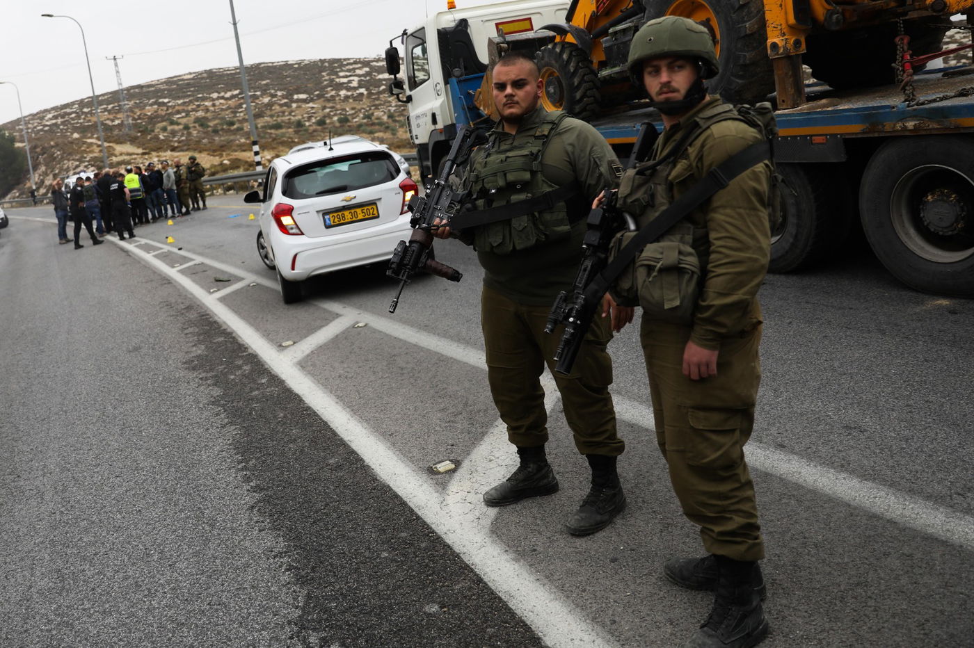 צפו בזירת חיסול המחבל מפיגוע הדריסה  סמוך לכוכב יעקב