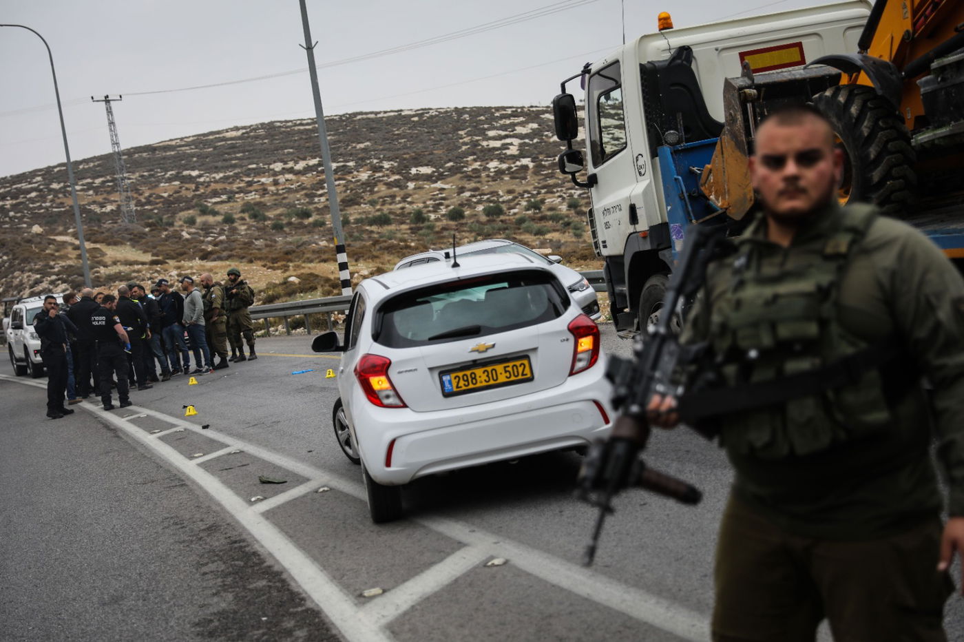 צפו בזירת חיסול המחבל מפיגוע הדריסה  סמוך לכוכב יעקב