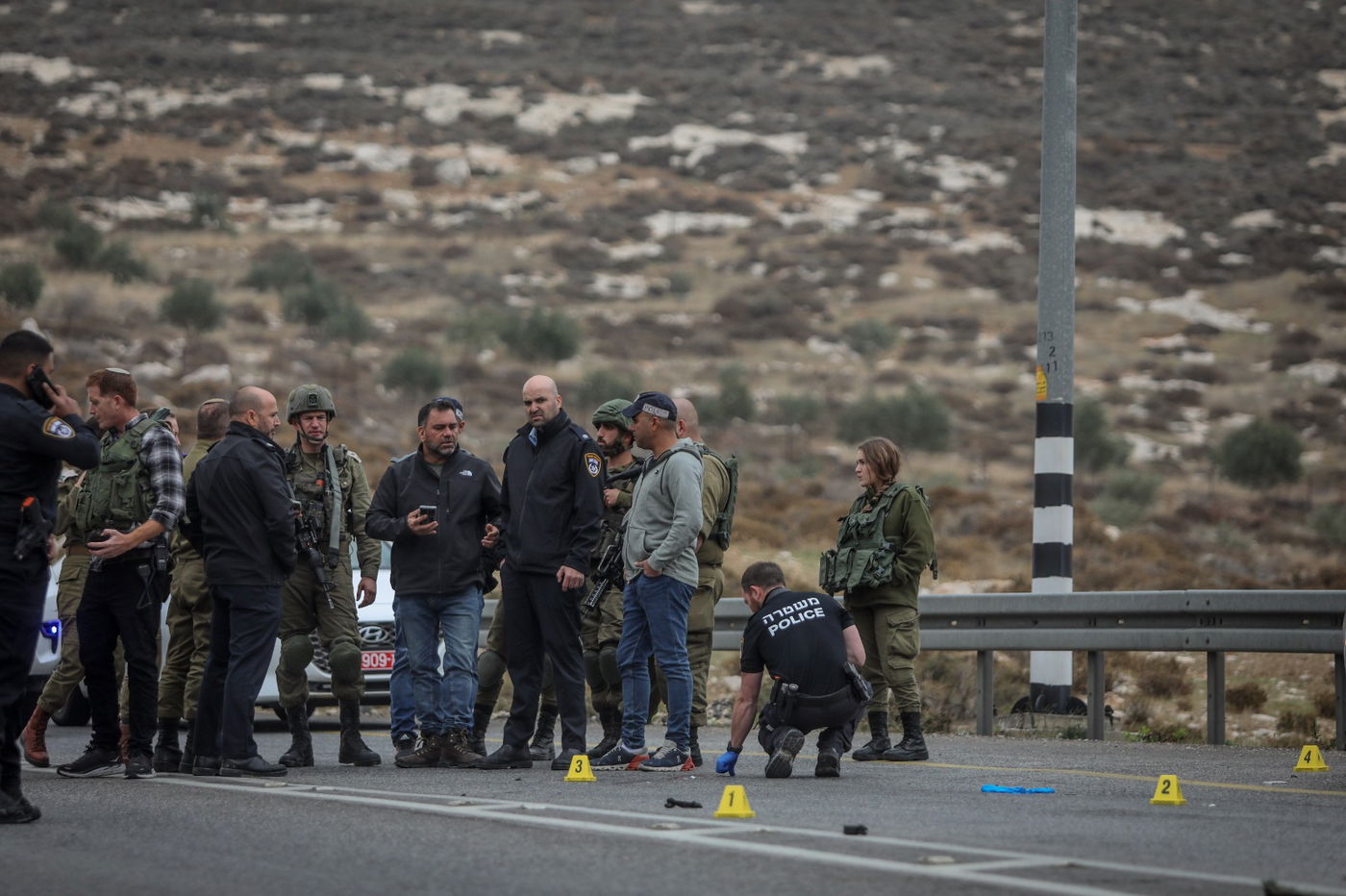 צפו בזירת חיסול המחבל מפיגוע הדריסה  סמוך לכוכב יעקב