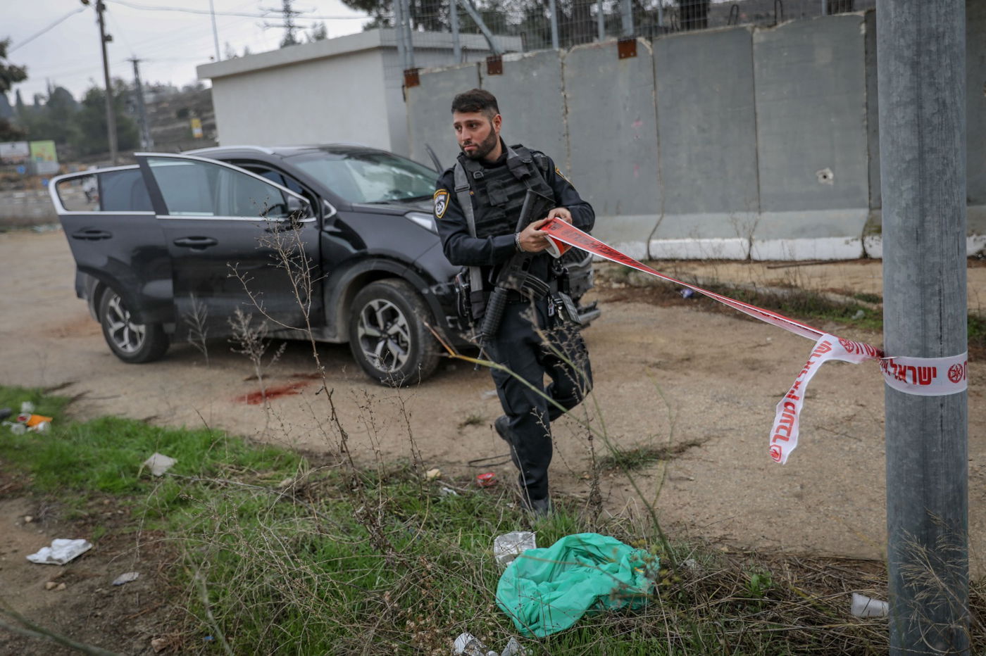 צפו בזירת חיסול המחבל מפיגוע הדריסה  סמוך לכוכב יעקב