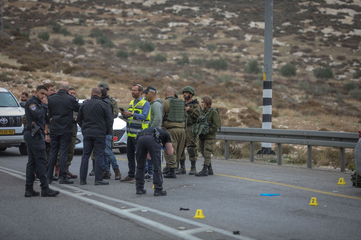 צפו בזירת חיסול המחבל מפיגוע הדריסה  סמוך לכוכב יעקב