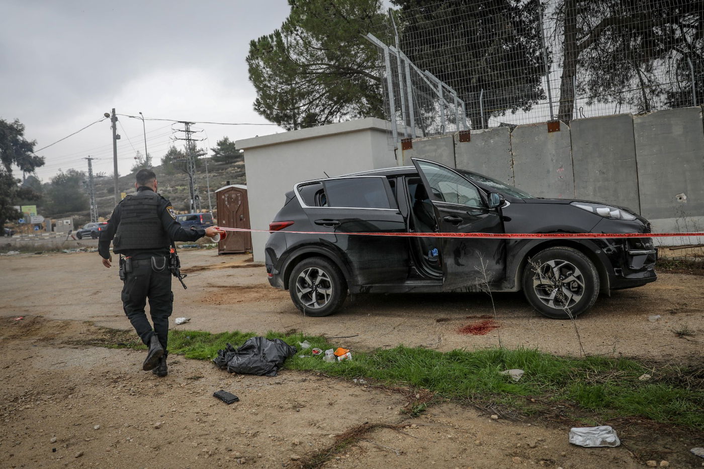צפו בזירת חיסול המחבל מפיגוע הדריסה  סמוך לכוכב יעקב
