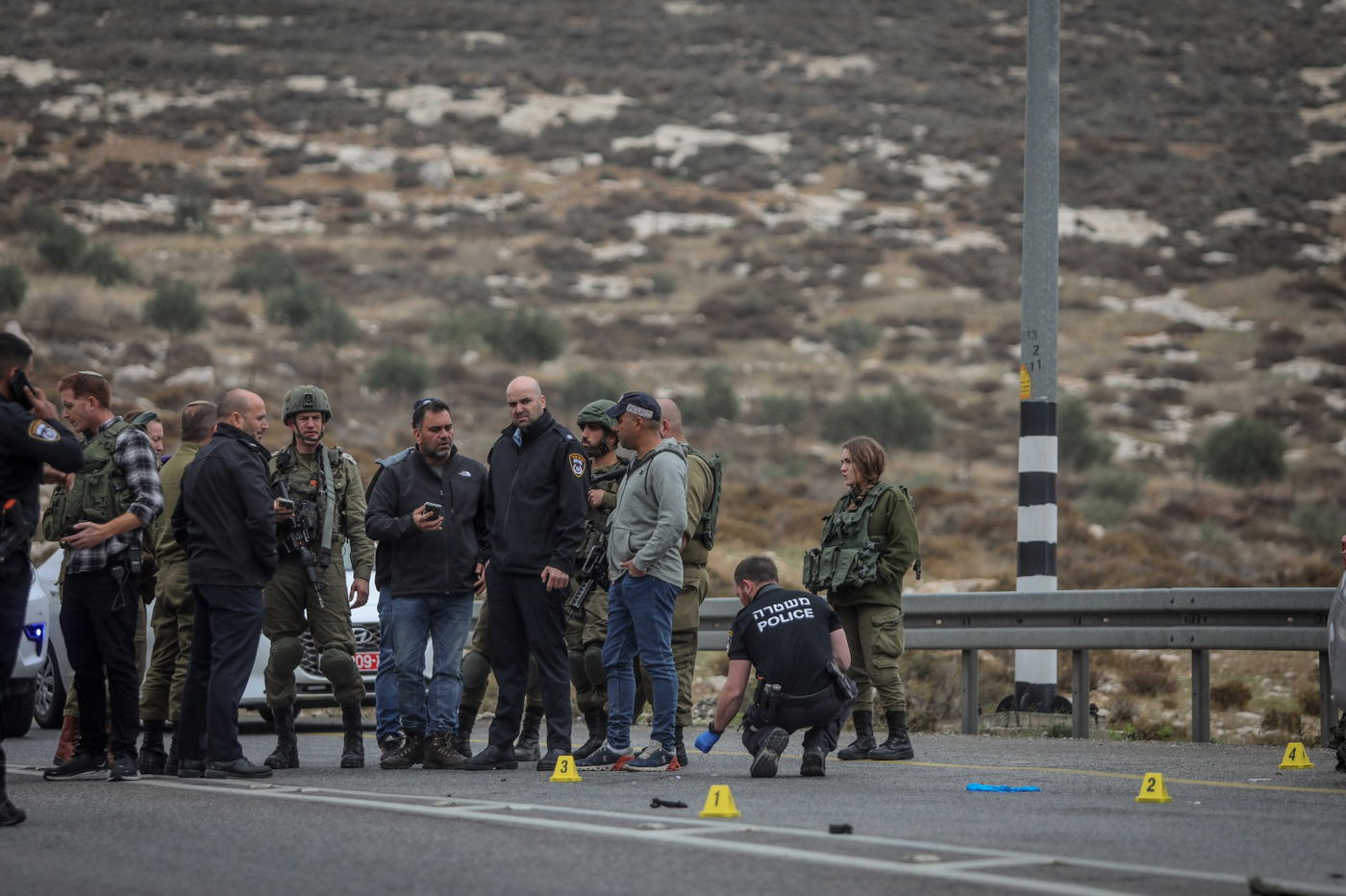 צפו בזירת חיסול המחבל מפיגוע הדריסה  סמוך לכוכב יעקב
