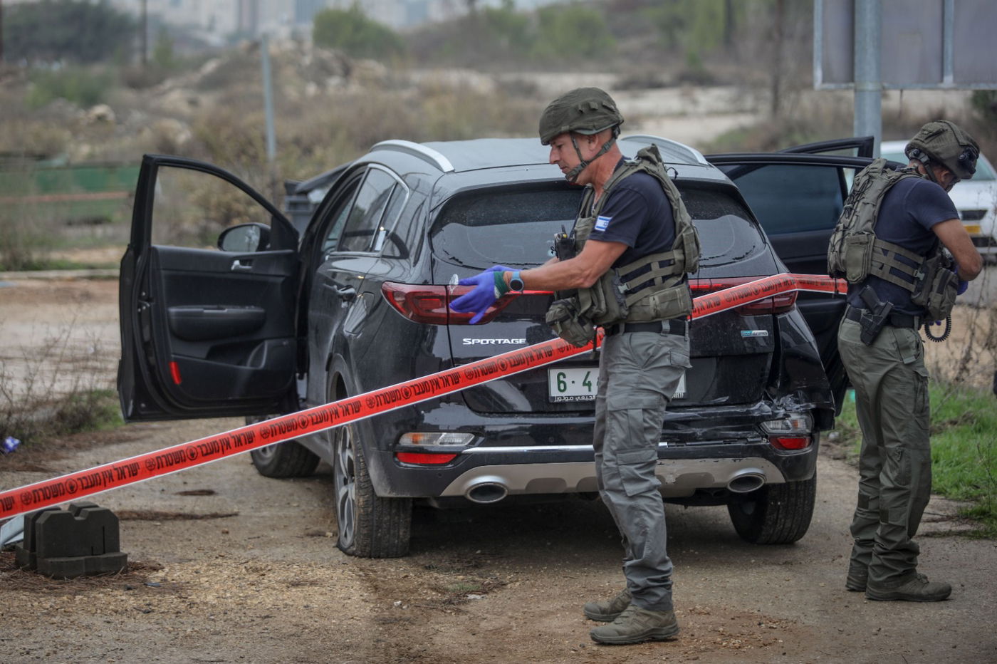 צפו בזירת חיסול המחבל מפיגוע הדריסה  סמוך לכוכב יעקב