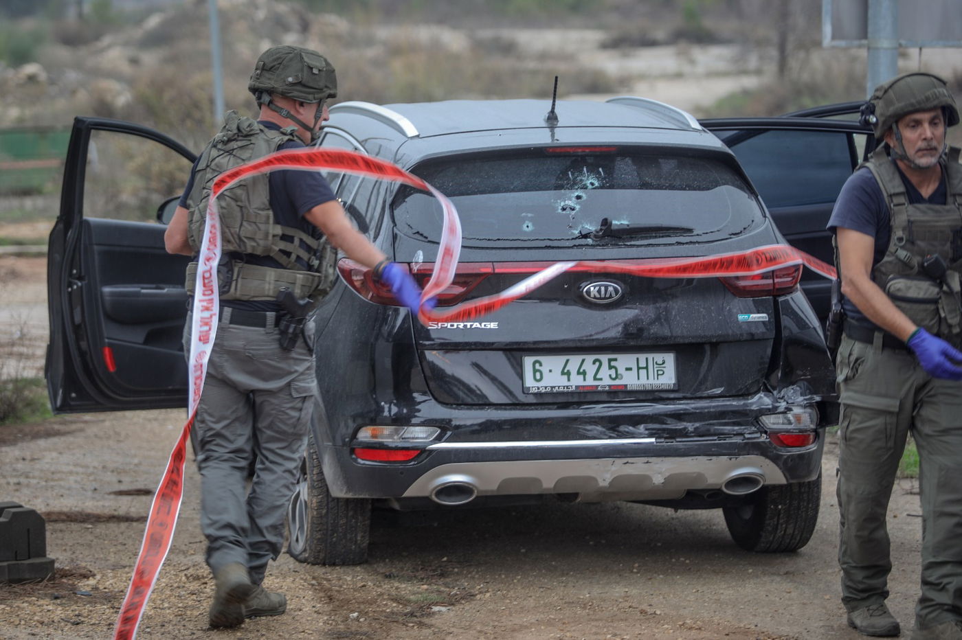 צפו בזירת חיסול המחבל מפיגוע הדריסה  סמוך לכוכב יעקב