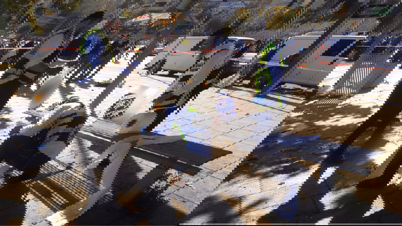 הפעילות בזירת הפיגוע בירושלים