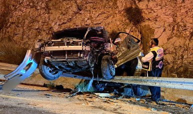 הרכב ההרוס בתאונה ליד מודיעין עילית, הערב