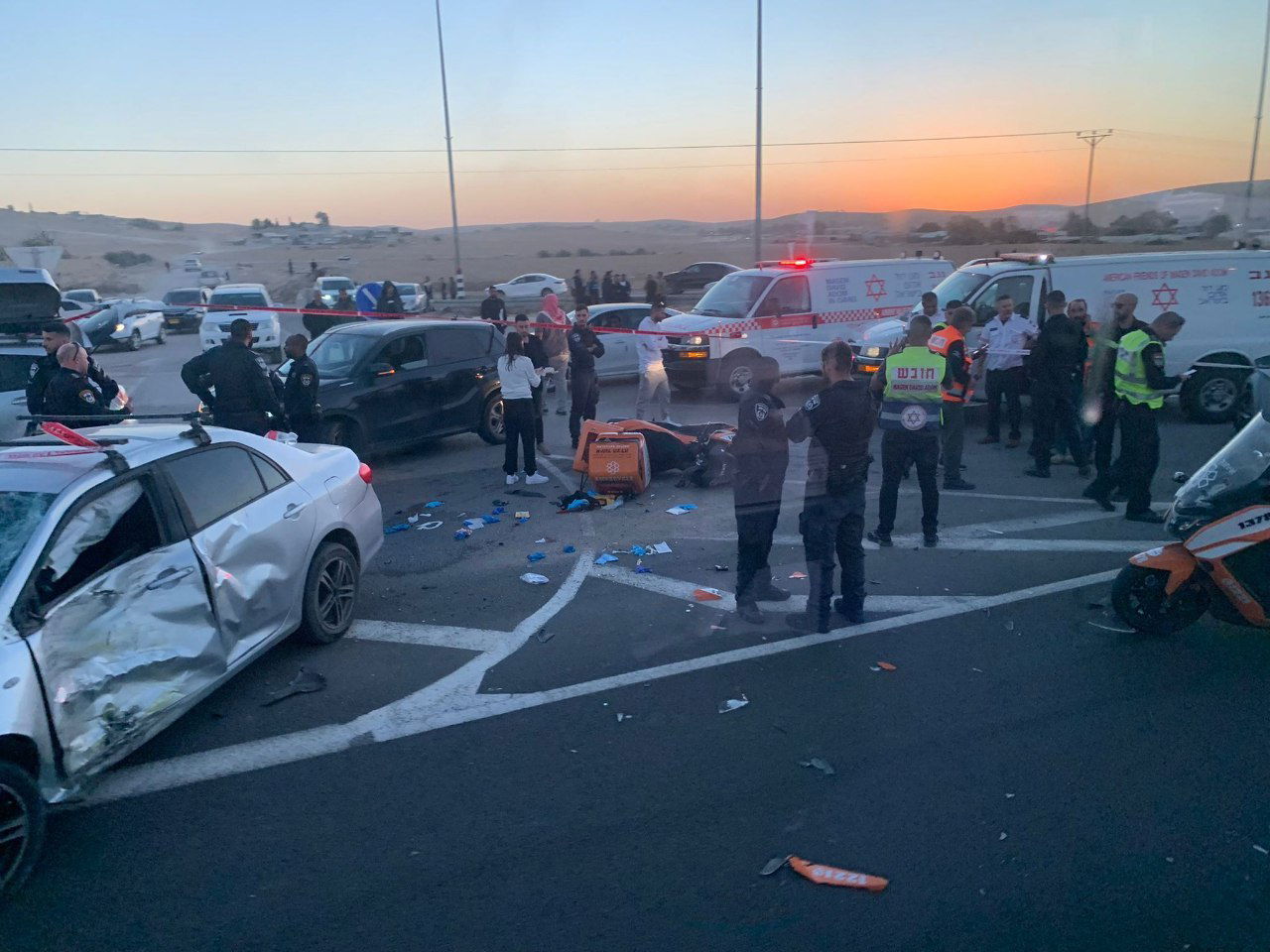 זירת התאונה