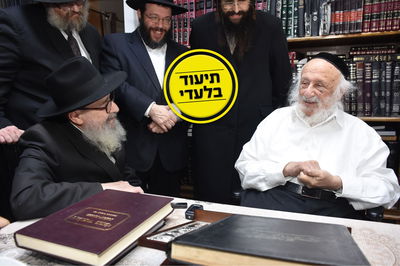 פסגה נדירה בין ראשי ישיבות פוניבז' וחב"ד: הגרב"ד פוברסקי חשף את פגישתו עם הרבי