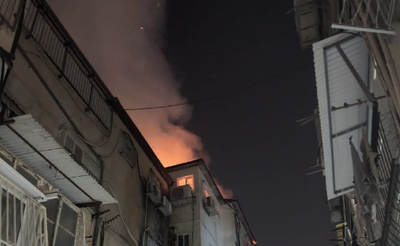 השריפה בבני ברק: צפו בתיעוד מקסדת לוחם האש