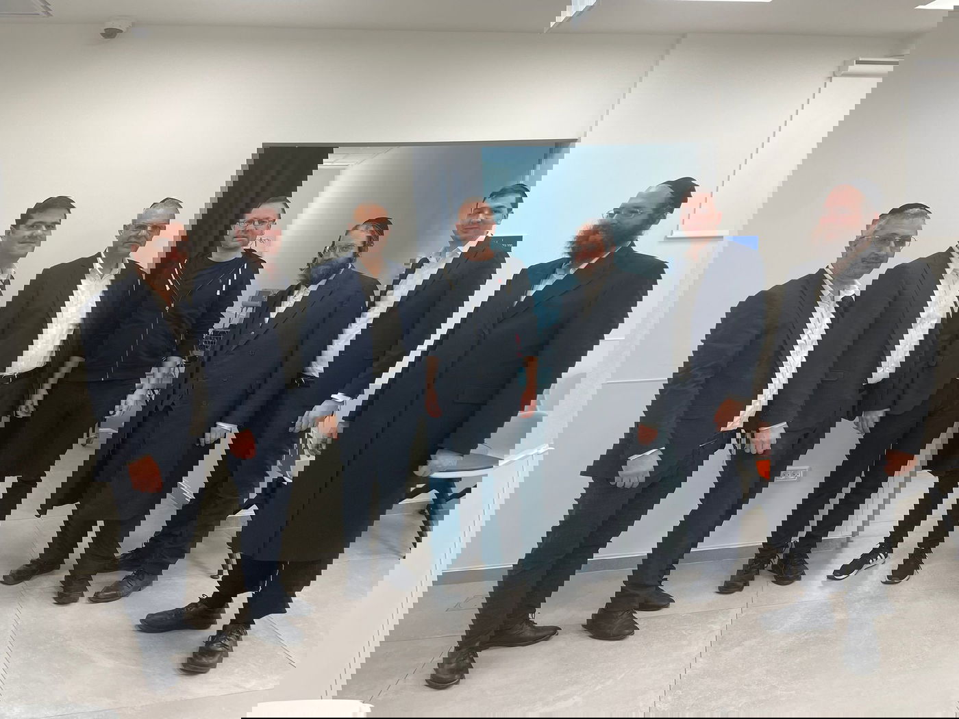 בכירי הנהלת מחוז מרכז ב'מאוחדת' בסיור