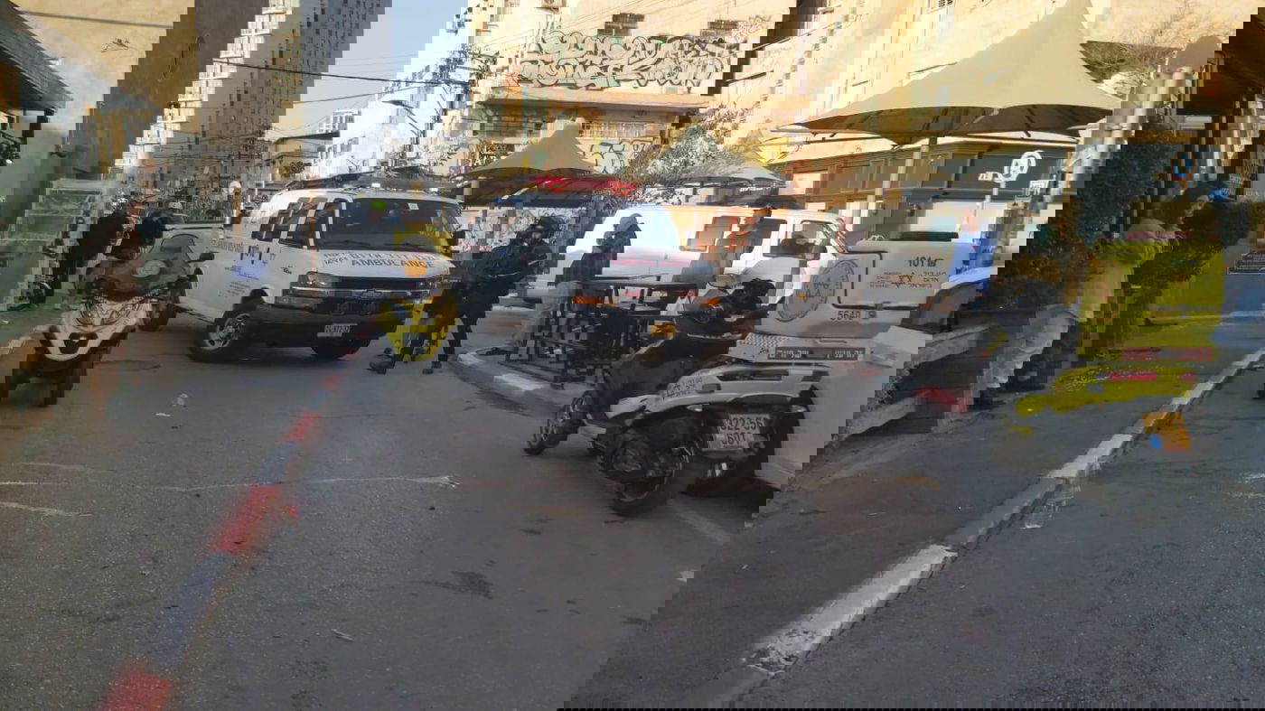 זירת הפיגוע בתל אביב בסוף 2022