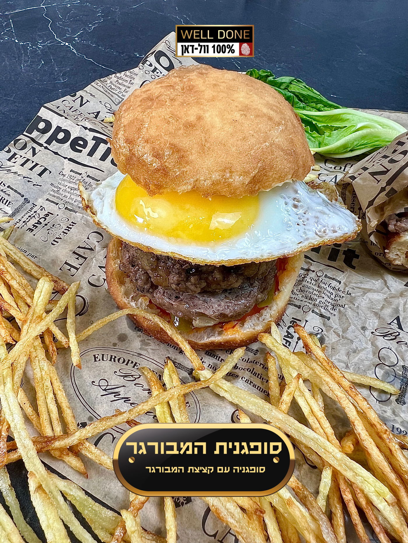 מתכון להמבורגר שמגישים בתוך סופגניה עסיסית