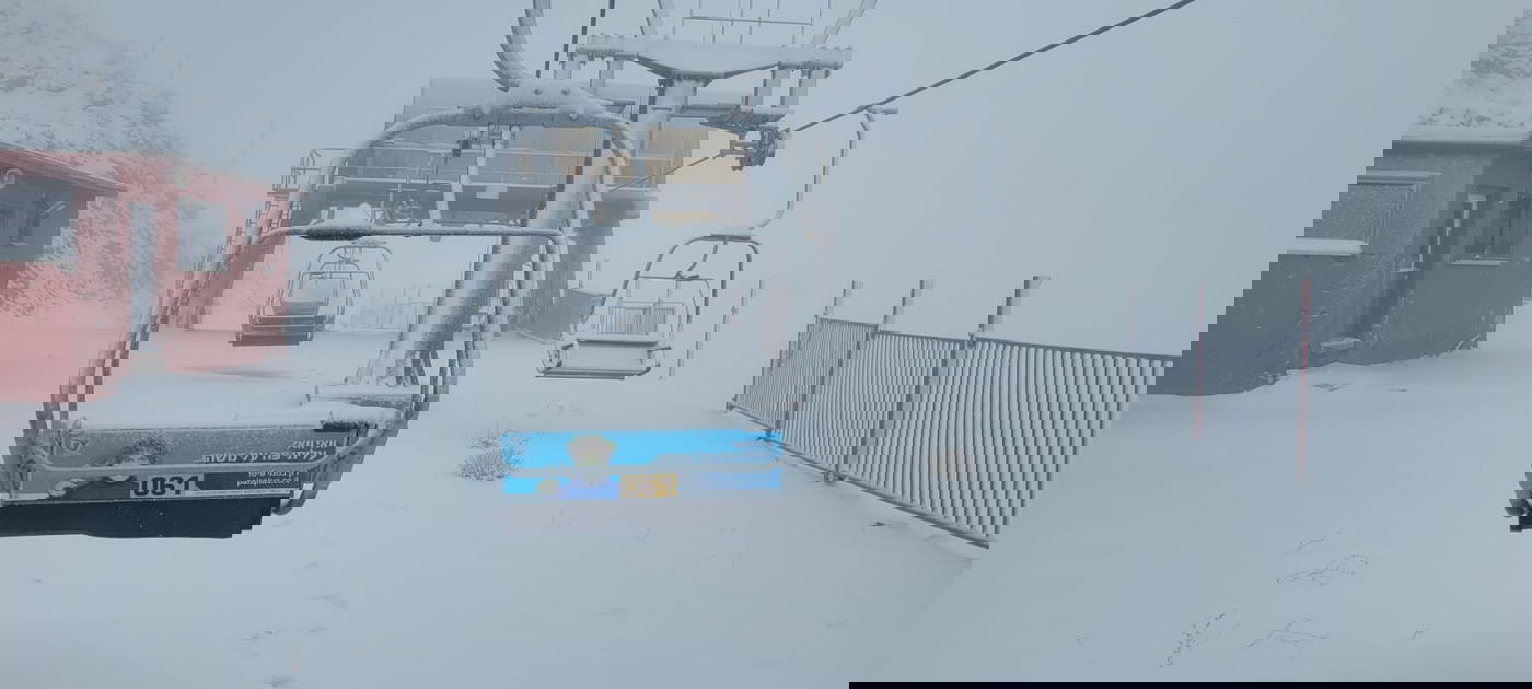 שיטפון בנחל אוג, הבריכות שהתמלאו והשלג בחרמון | תיעודים