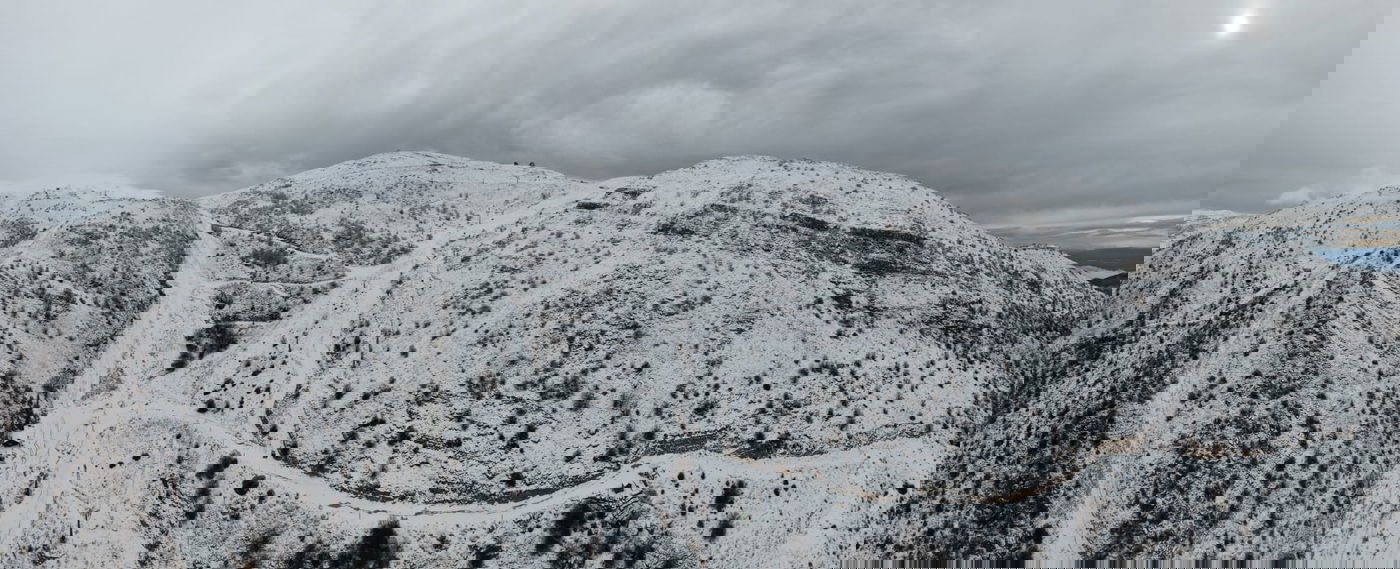 שיטפון בנחל אוג, הבריכות שהתמלאו והשלג בחרמון | תיעודים