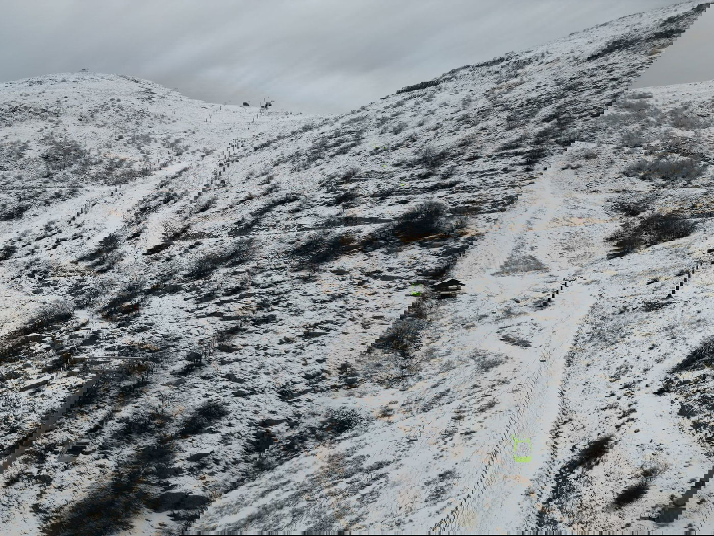 שיטפון בנחל אוג, הבריכות שהתמלאו והשלג בחרמון | תיעודים