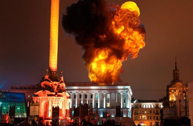 הפצצה על קייב - בירת אוקראינה, ארכיון