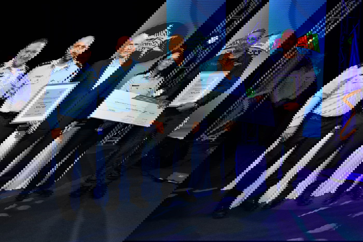 מפקד השיטור העירוני בני ברק ופקח העירייה בטקס