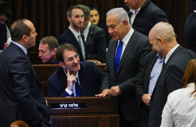 נתניהו אתמול במליאה