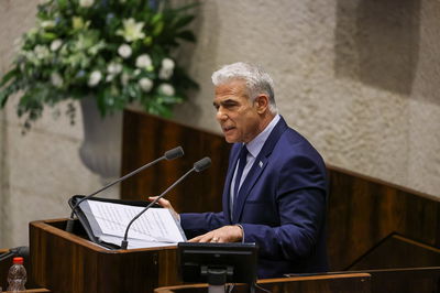 יאיר לפיד היום במליאה