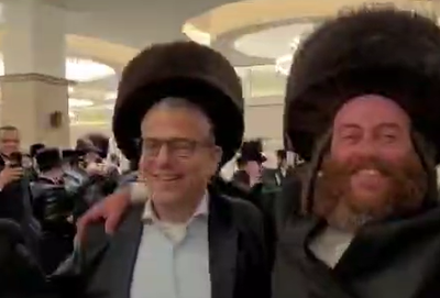 'לבנימין אמר': ינון מגל חגג עם שטריימל • צפו בתיעוד