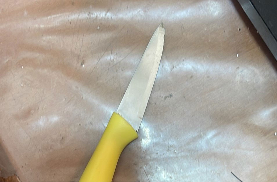 הסכין שנתפסה