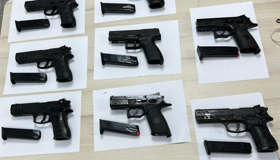 כך סוכלה הברחת עשרה אקדחים לשטח ישראל