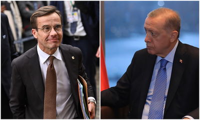 נשיא טורקיה וראש ממשלת שוודיה