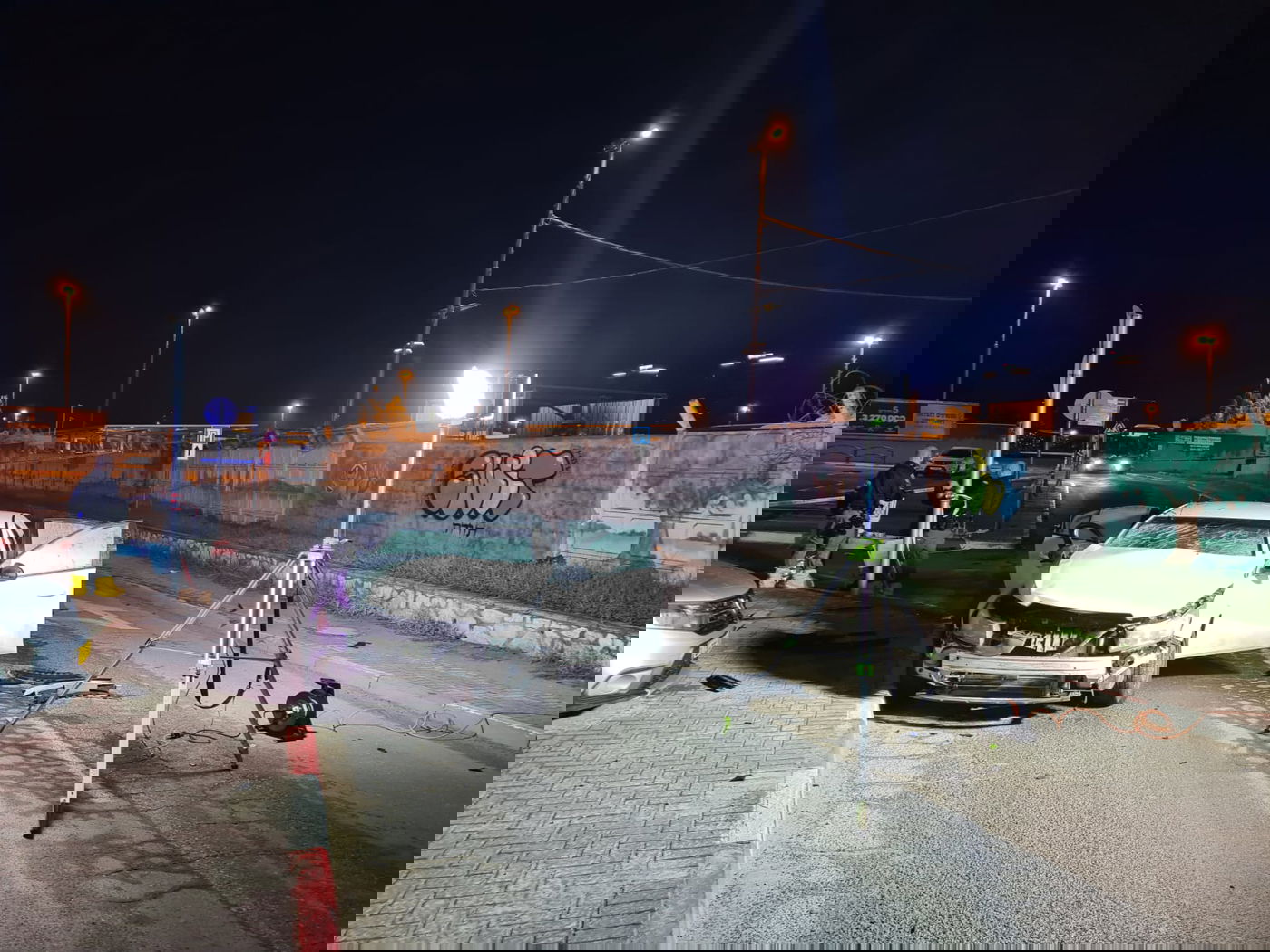 זירת הפיצוץ בנתניה