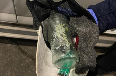 התכוון להשליך בקבוק תבערה על השוטרים ונעצר