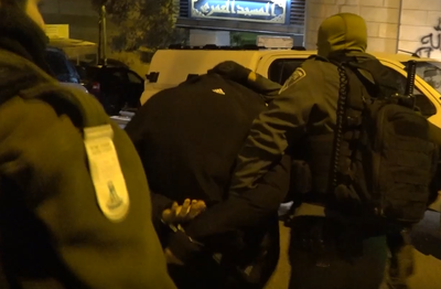 צפו: כך נעצרו המחבלים שיידו בקבוקי תבערה