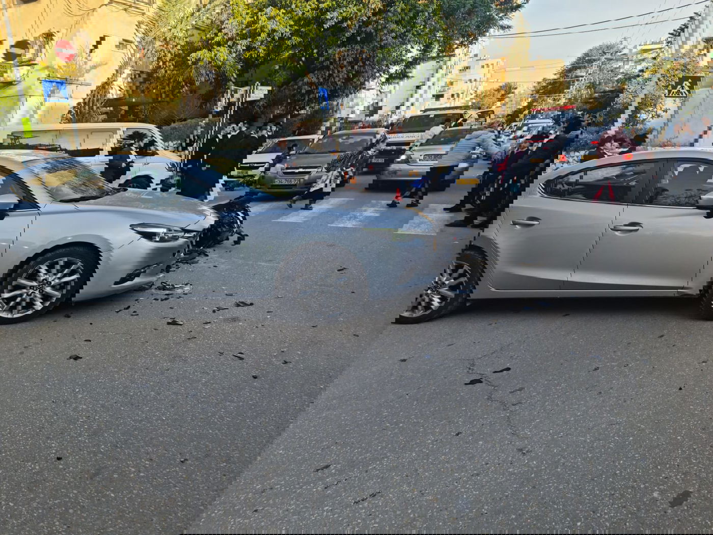 זירת התאונה