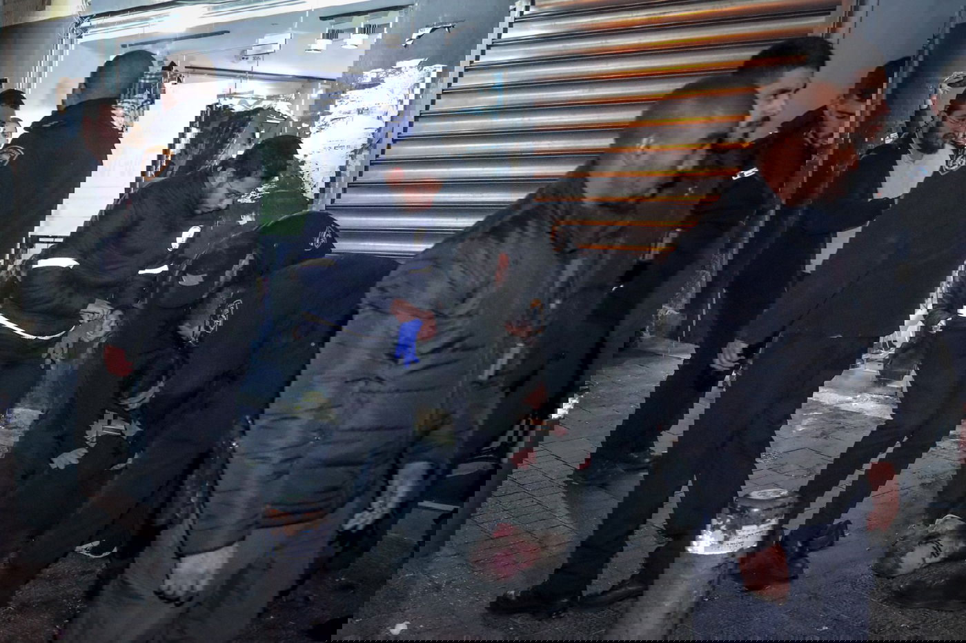 תיעוד רגע המעצר של החשוד