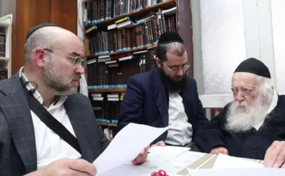 ר' בנימין חפץ אצל מרן הגר"ח קנייבסקי