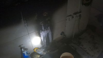 זירת השריפה, הלילה