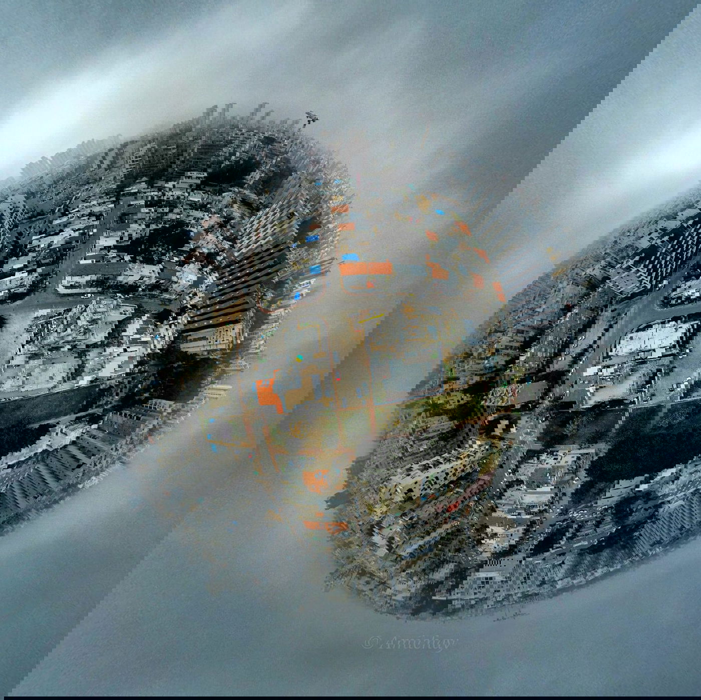 תיעוד מטריף: כך נראה הערפל שכיסה את אשדוד - מלמעלה